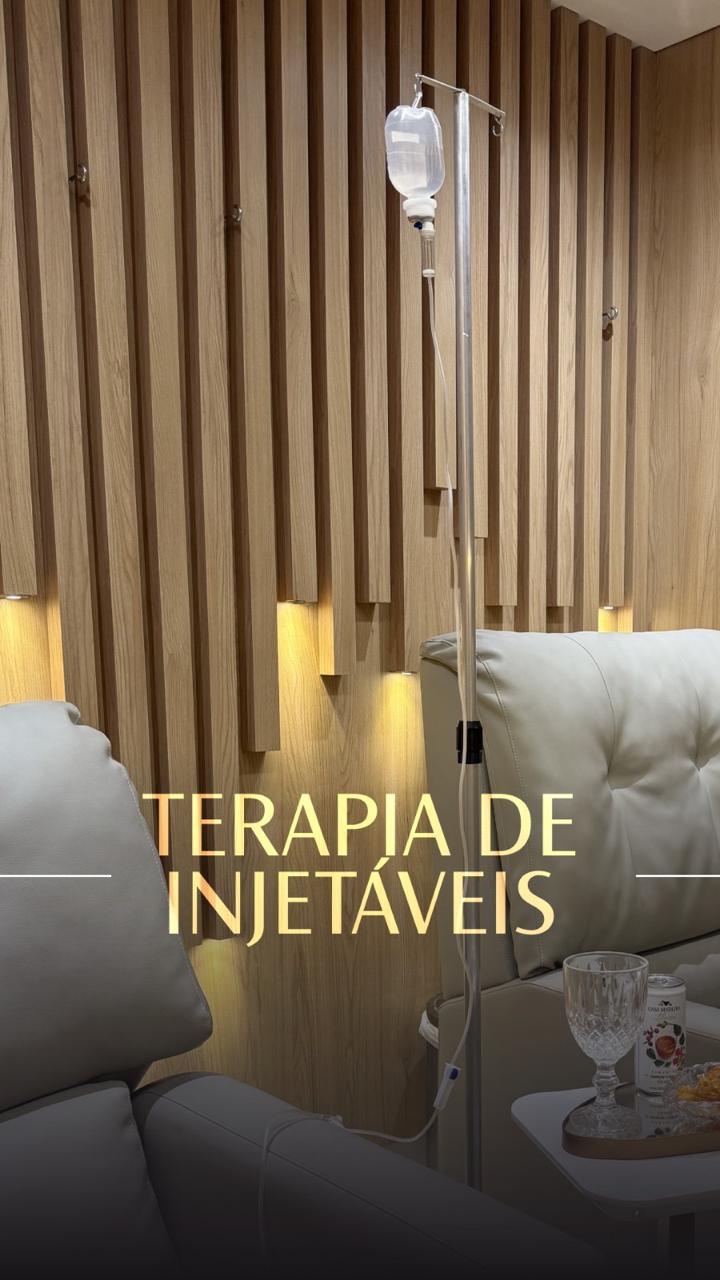 Sala de terapia de injetáveis da clínica